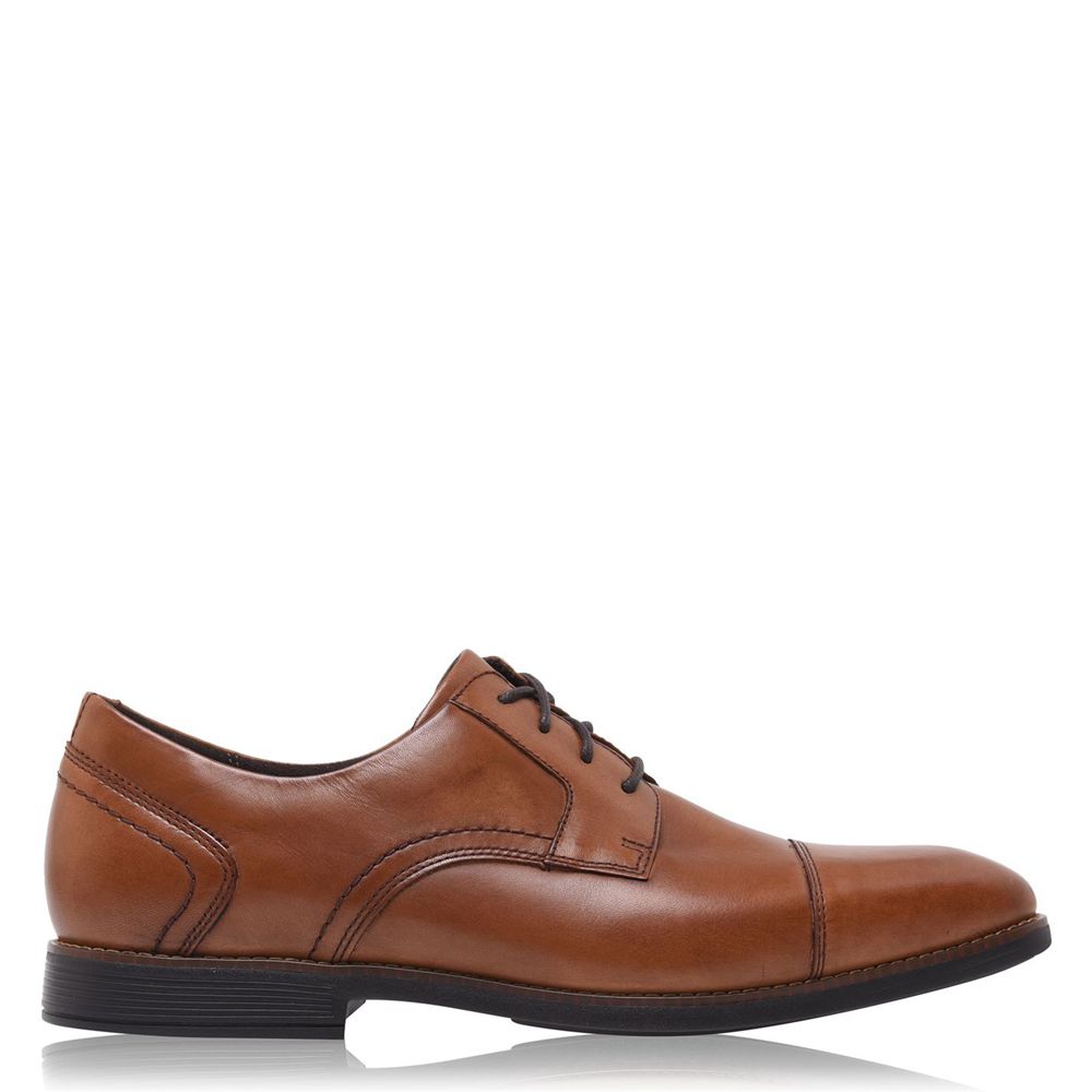 Rockport Slayter Cap Toe Blucher - Mens Oxfords - Cognac - NZ (IWQ-678120)